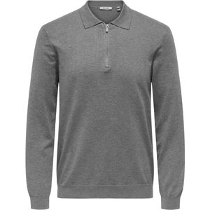 Only & Sons - Onswyler Life Reg 14 - Trui - Medium Grey Melange - Regular Fit