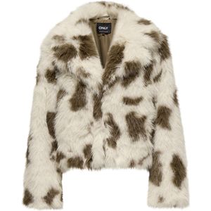 Only - Onljamie Faux Fur Jacket - Damesjas - Birch Cow