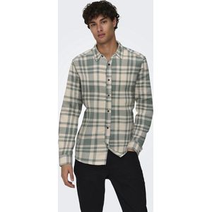 Overhemd - Flannel Twill - Lange Mouwen - Slim Fit