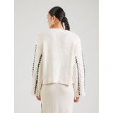 Only - Onltessa Ls Cabel Stitch O-neck - Damestrui - Birch/melange/black