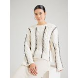 Only - Onltessa Ls Cabel Stitch O-neck - Damestrui - Birch/melange/black