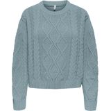 Only - Arona - Trui - Blauw - Lange Mouwen - Regular Fit