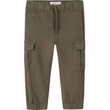 NAME IT - NMMRYAN - Capri Broek - Olijfgroen - Tapered - 7/8 Lengte