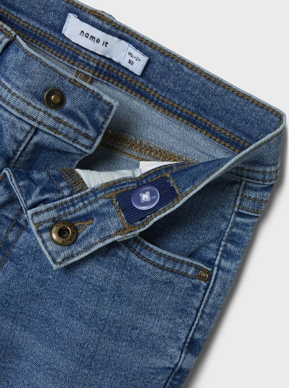 Jeans - Medium Blue Denim - Recht - Normale Taillehoogte