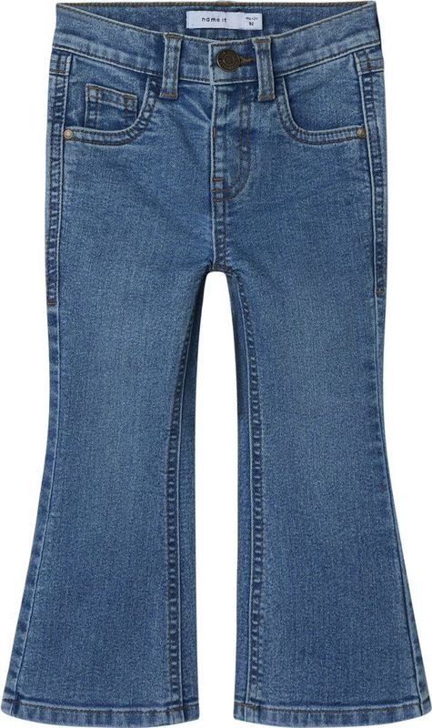 Bootcut Jeans - Subtiele Afgedragen Look - Verstelbare Taille - Kinderen