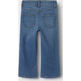 Wide Fit Jeans - Denim - Verstelbare Taille - Subtiele Afgedragen Look