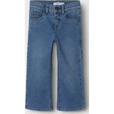 Wide Fit Jeans - Denim - Verstelbare Taille - Subtiele Afgedragen Look