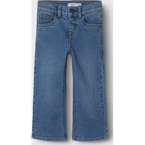 Wide Fit Jeans - Denim - Verstelbare Taille - Subtiele Afgedragen Look