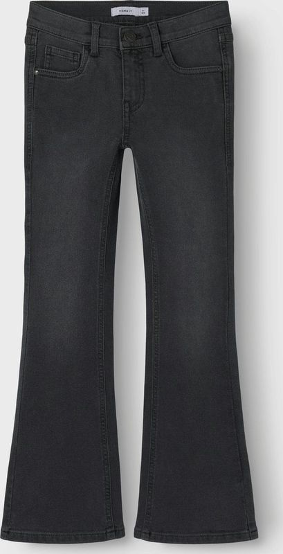 Bootcut Jeans - Denim - Met Verstelbare Taille - Subtiele Slijtageplekken