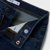 Jeans - Straight-fit - Denim - Blauw - Verstelbare Taille