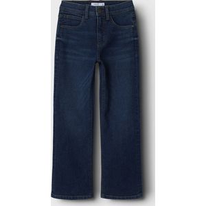 Jeans - Straight-fit - Denim - Blauw - Verstelbare Taille