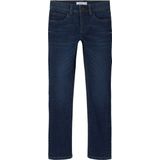 Jeans - Slim-fit - Denim - Blauw - Verstelbare Taille