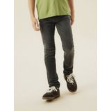 NAME IT - Jeans - Donkergrijs - Slim Fit - Vijf Broekzakken