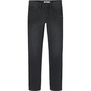 NAME IT - Jeans - Donkergrijs - Slim Fit - Vijf Broekzakken