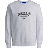 JACK & JONES - JCOSCRIPTURE - Sweatshirt - Lichtgrijs / Zwart / Wit Gemêleerd