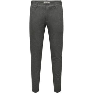 Only & Sons - Onsmark Slim Check - Lange Broek - Grijs - Heren