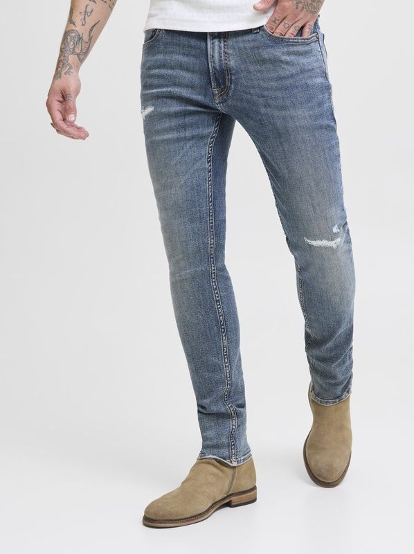 JACK & JONES - JJILIAM JJORIGINAL - Jeans - Blauw - Denim