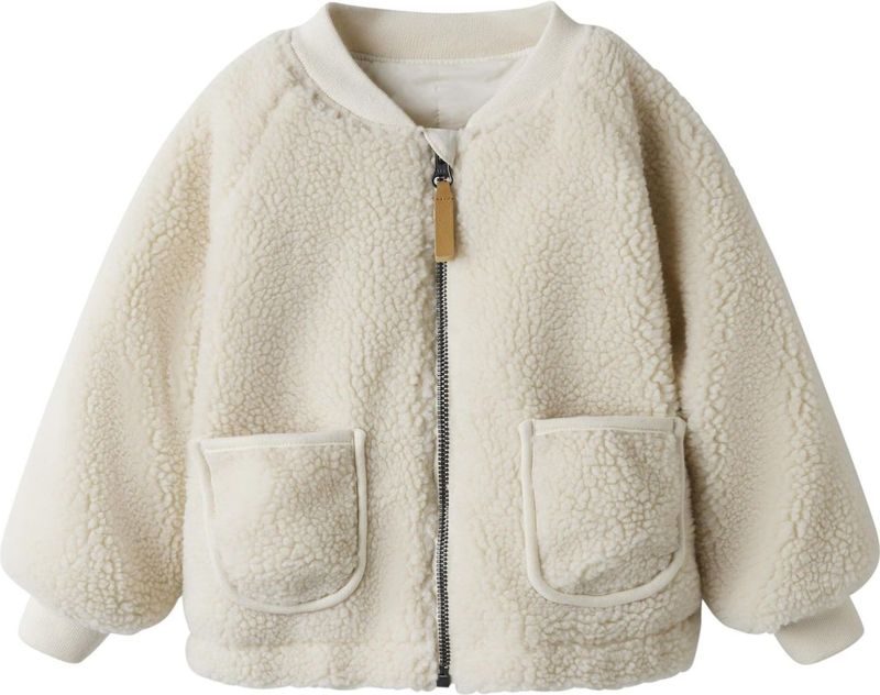 Lil' Atelier - NmnLajo - Fleece Jas - Tortelduif/Rainbow