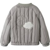 Wolk - Bomberjack - Blauw - Polyester - Baseball Hals - Lange Mouwen