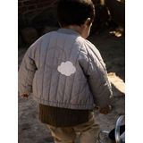 Wolk - Bomberjack - Blauw - Polyester - Baseball Hals - Lange Mouwen