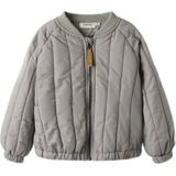 Wolk - Bomberjack - Blauw - Polyester - Baseball Hals - Lange Mouwen