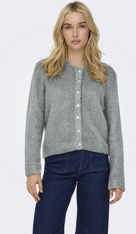 ONLY - ONLMAGGIE - Gebreid Vest - Lichtgrijs