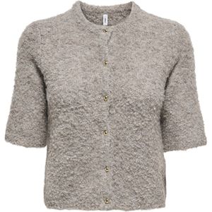 ONLY - ONLCille - Gebreid Vest - Donkerbeige