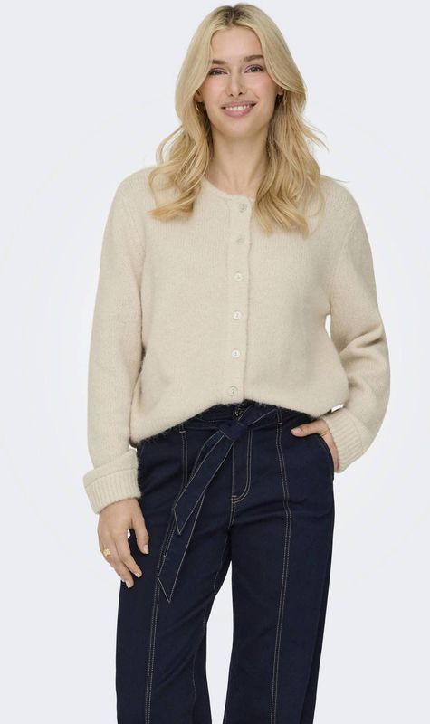 ONLY - ONLMAGGIE - Gebreid Vest - Beige