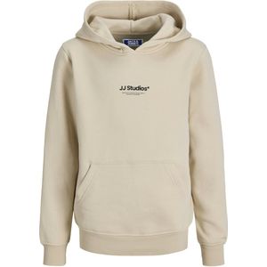 Jack and Jones Junior - Hoodie - Groen - Geborstelde Stof - Relax Pasvorm