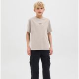 Jack & Jones - JJESOHO T-shirt - Moonbeam - Korte Mouwen - Regular Fit