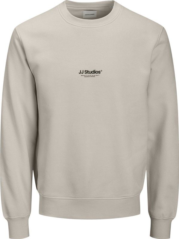 Jack & Jones - JJESOHO - Sweatshirt - Lichtgrijs / Zwart