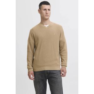 JACK & JONES PREMIUM - Pullover - Lichtbruin - V-hals - Lange Mouwen
