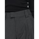 Only - Onlnisa Life MW Pinst Wide Pant CC TLR - Broek - Grijs