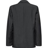 Only - Onlnisa Life Pinst Ovs Blazer - Donkergrijs - Dames