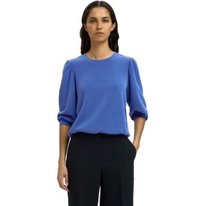 Top - Groen - TENCEL™ Modal 51% - Losse Pasvorm - 3/4 Pofmouwen