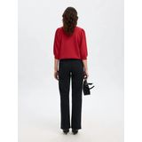 Selected - Tenny - Top - Ronde Hals - 3/4 Mouwen - Losse Pasvorm