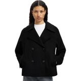 Selected Femme - ALMA - Damesjack - Wolmix - Regular Fit - Effen - Reverskraag