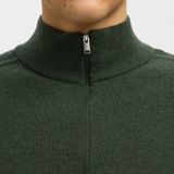 Selected - SLHBERG LS HALF ZIP - Trui - Gemêleerd - 100% Katoen