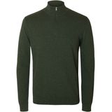 Selected - SLHBERG LS HALF ZIP - Trui - Gemêleerd - 100% Katoen