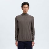 Selected - SLHBERG LS HALF ZIP - Trui - Gemêleerd - Katoen