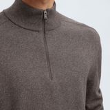 Selected - SLHBERG LS HALF ZIP - Trui - Gemêleerd - Katoen