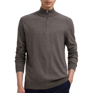 Selected - SLHBERG LS HALF ZIP - Trui - Gemêleerd - Katoen