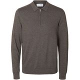 Gebreide Pullover - Polo Hals - Lange Mouwen - Regular Fit - 50% Katoen - 50% Biologisch Katoen