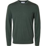 Selected - Tray - Gebreide Pullover - Ronde Hals - Lange Mouwen - Regular Fit - 100% Merinowol