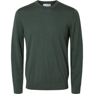 Selected - Tray - Gebreide Pullover - Ronde Hals - Lange Mouwen - Regular Fit - 100% Merinowol