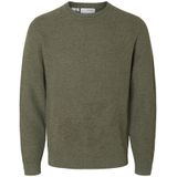 Selected - Ross - Gebreide Trui - 100% Biologisch Katoen - Ronde Hals - Lange Mouwen
