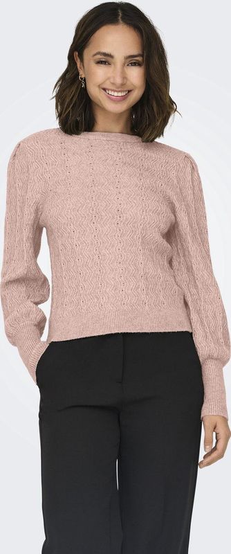 Only - Onlkatia - Trui - Licht Roze - Ronde Hals - Lange Mouwen