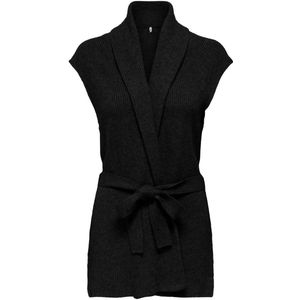 Only - Onlkatia Sl Rib Long Vest - Gilet - Zwart