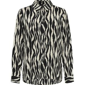 ONLY - Bedrukt Hemd - Zwart - Viscose Materiaal