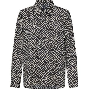 ONLY - Bedrukt Hemd - Zwart - Viscose Materiaal
